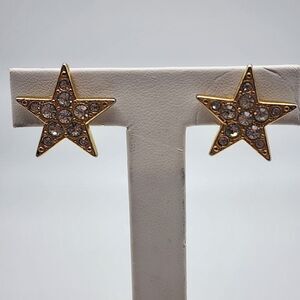 Park Lane Gold Tone & CZ Star Earrings